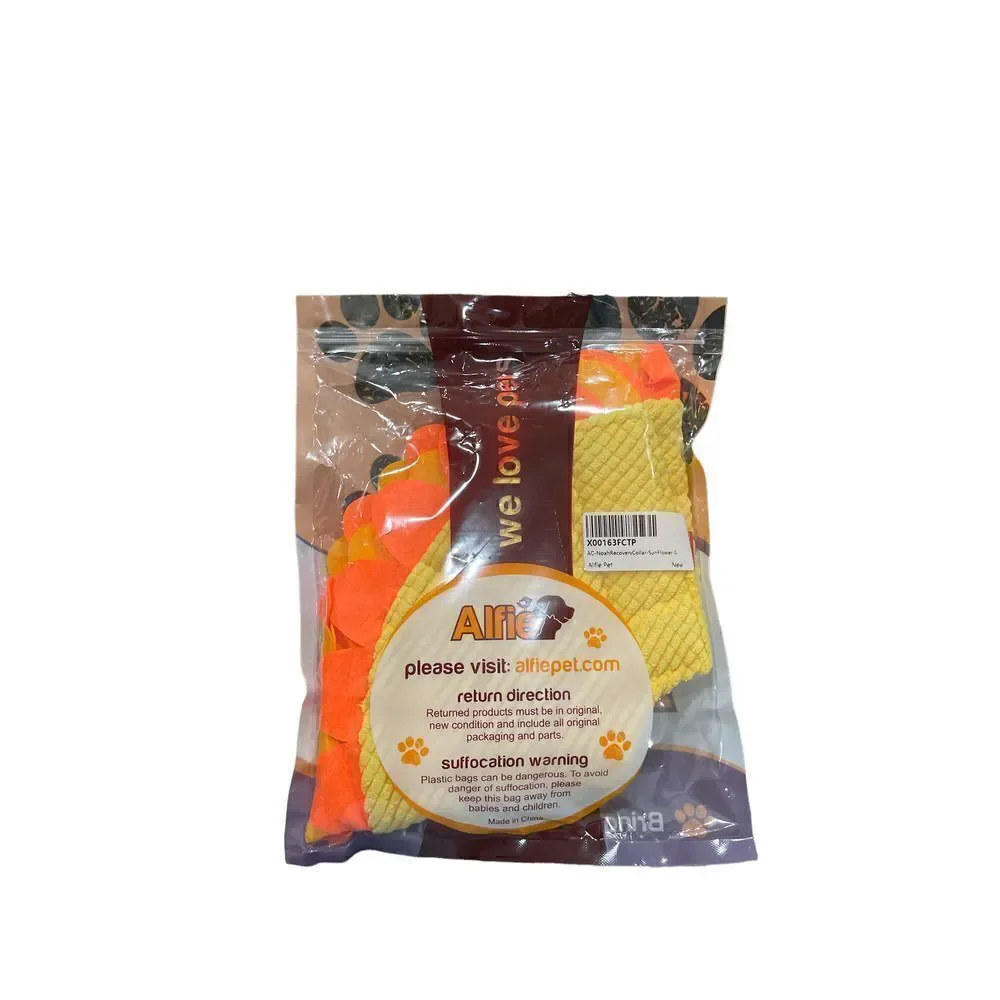 Alfie Pet - Noel Recovery Collar (for Dogs and Cats) - Pattern Sunflower, Size S